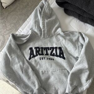 Aritzia Heather Gray Sweatfleece Hoodie